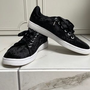 Sugar Black Velvet Shoes